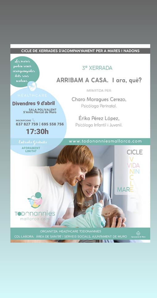 Cicle de xerrades d'acompanyament per a mares i nadons