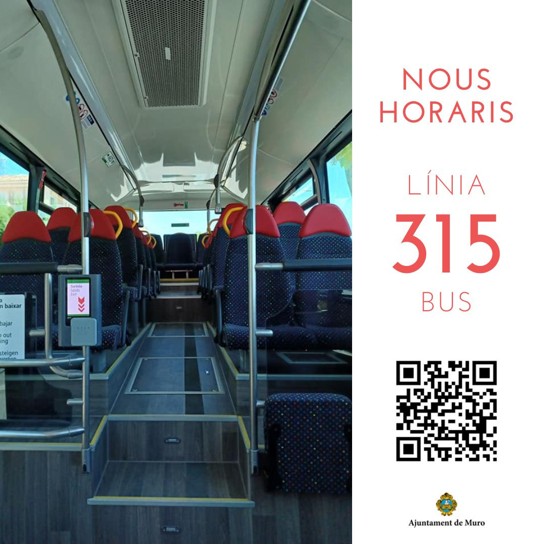 Nous horaris línia 315 bus