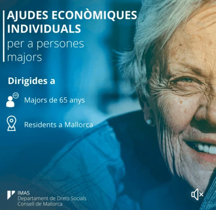 Ajudes econòmiques individuals a persones majors de l'Institut Mallorquí d'afers socials per a l'any 2022