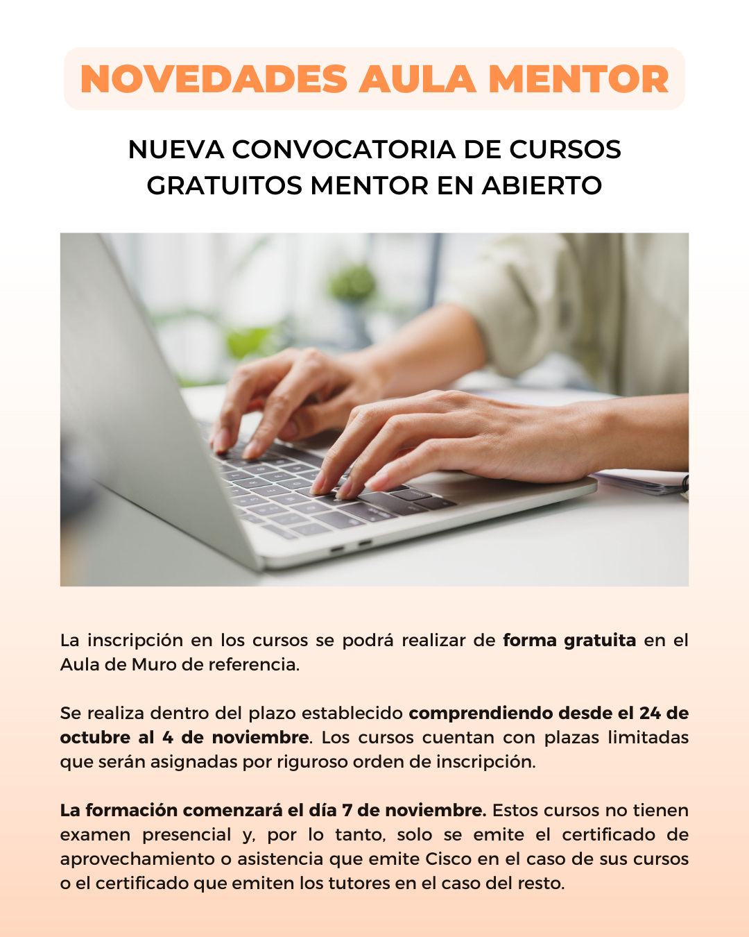NOVEDADES AULA MENTOR