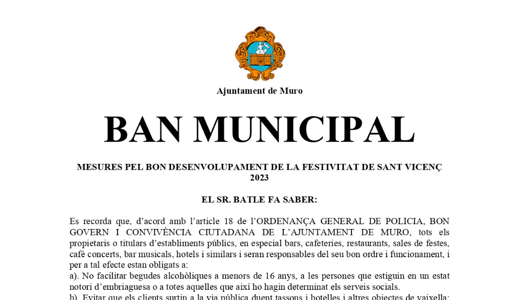 BAN MUNICIPAL