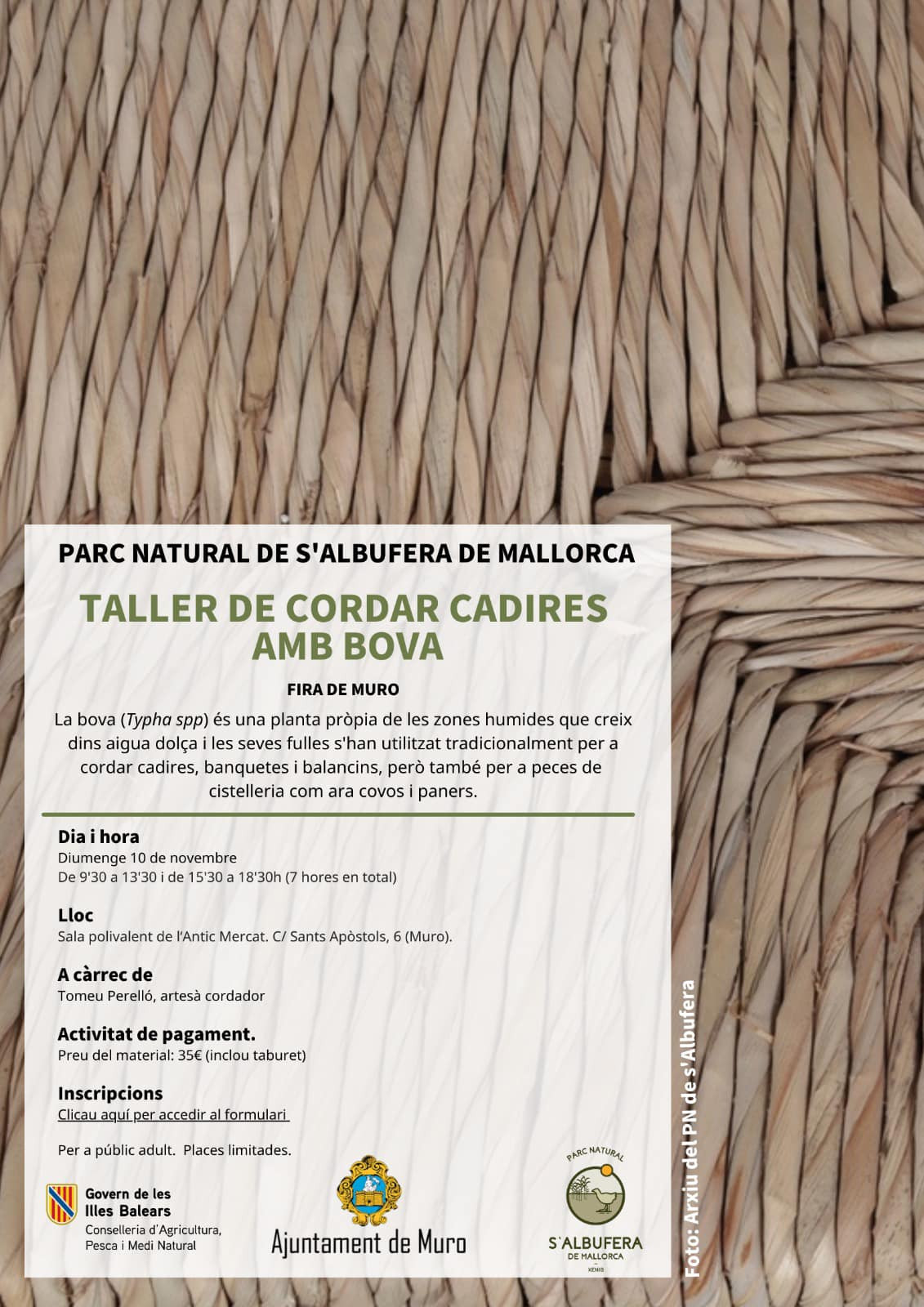 TALLER DE CORDAR CADIRES AMB BOVA