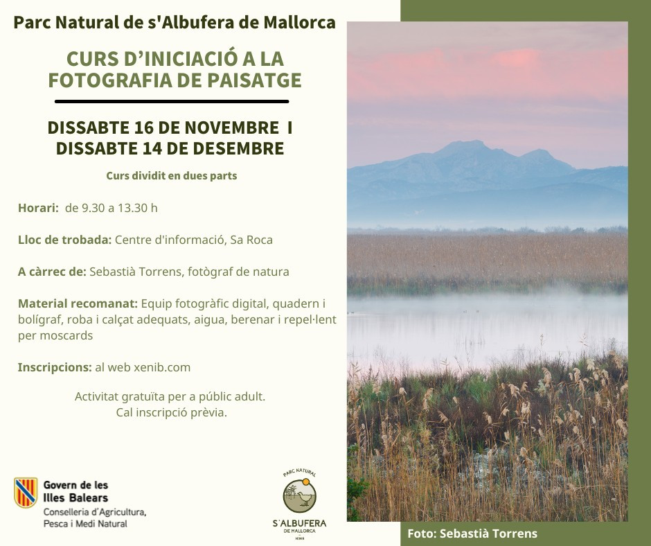 CURS D'INICIACIÓ A LA FOTOGRAFIA DE PAISATGE