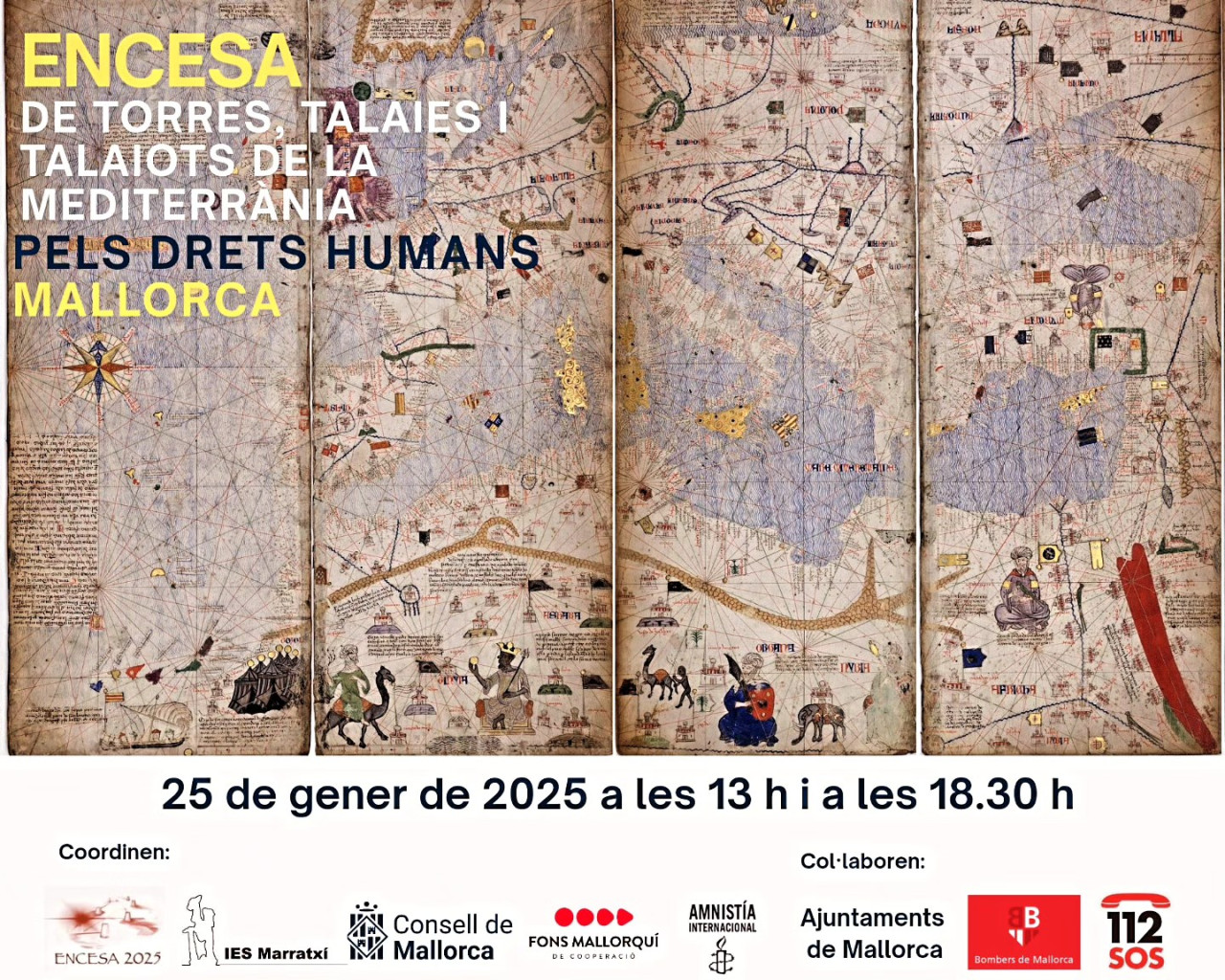Flama solidària en Defensa dels drets humans a la mar mediterrània