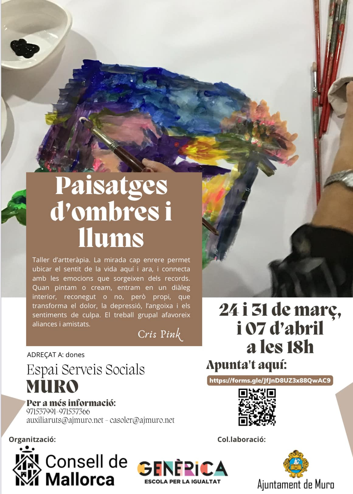 Taller d’artteràpia ‘Paisatge d’ombres i llums’ 