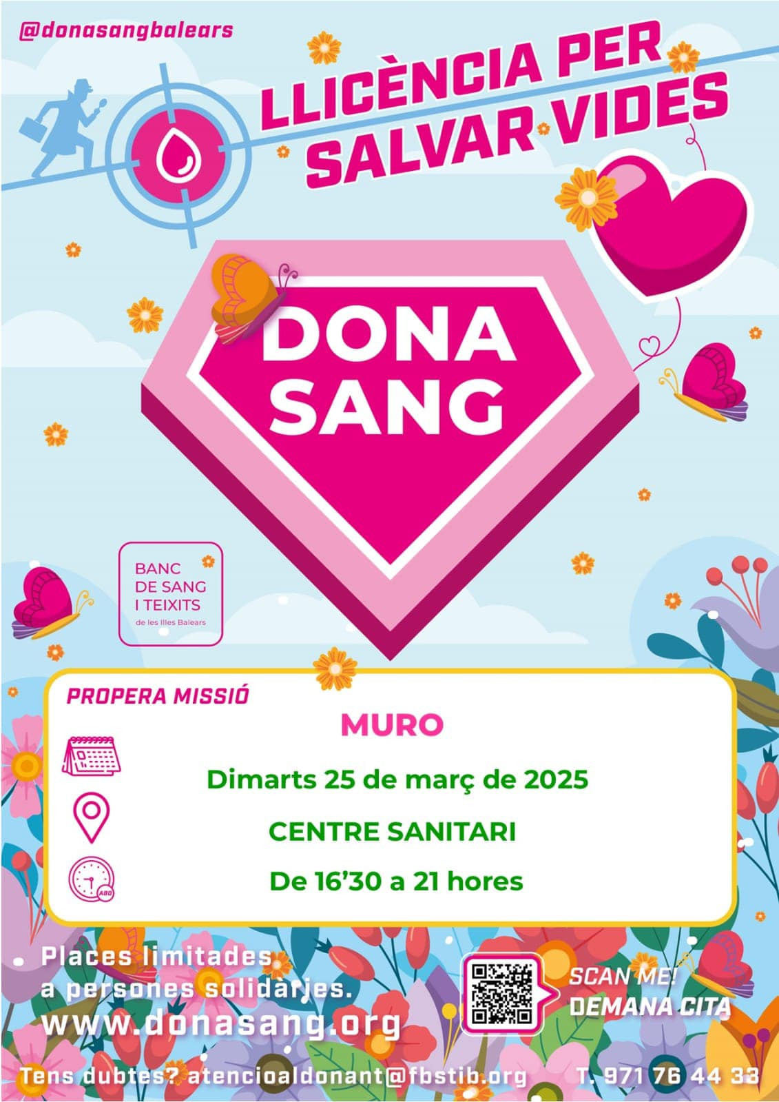 Vine a donar sang, vine a salvar vides