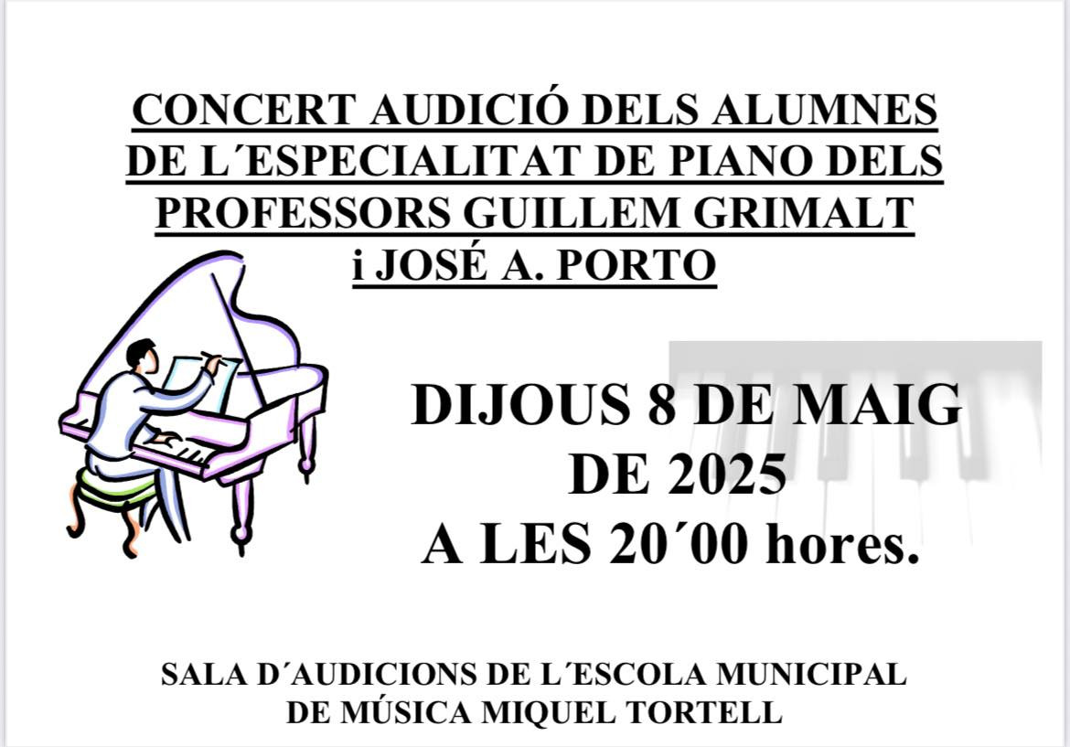 Concert dels alumnes de piano