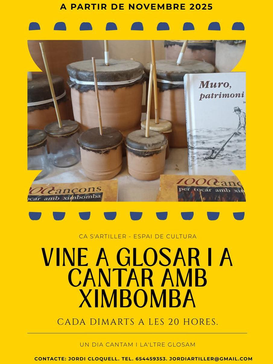 Vine a glosar i a cantar amb ximbomba