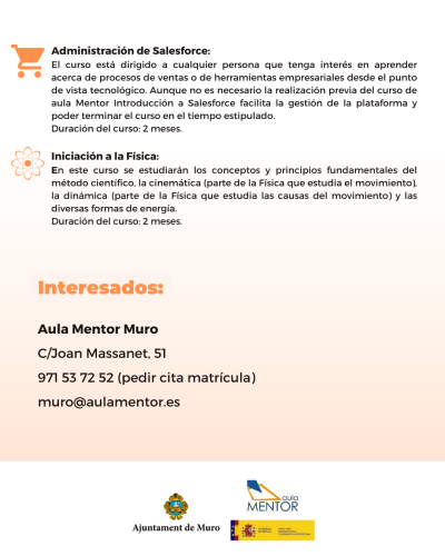 NOVEDADES AULA MENTOR