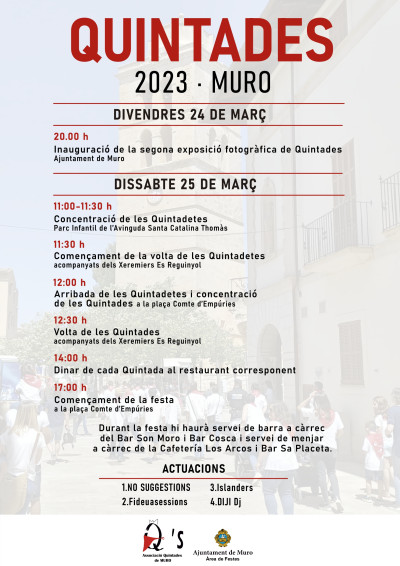 QUINTADES 2023