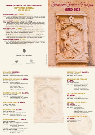 SETMANA SANTA I PASQUA 2023