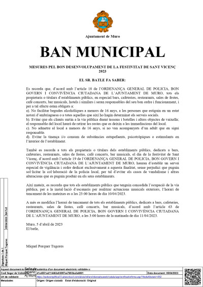 BAN MUNICIPAL