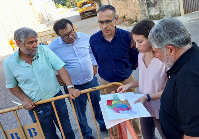Visita del conseller insular de Cooperació Local a les obres que es fan a Muro	