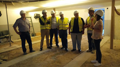 Visita del conseller insular de Cooperació Local a les obres que es fan a Muro	