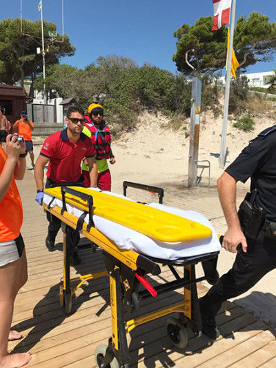Simulacre de salvament a Platja de Muro	