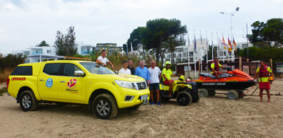 EL SERVICIO PUBLICO DE SALVAMENTO DE PLATGES DE MURO PRESENTA SUS NUEVOS VEHICULOS Y EMBARCACIÓN.
