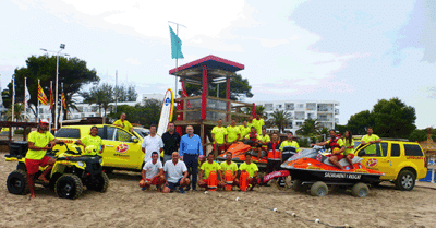 La playa de Muro presenta sus resultados en salvamento